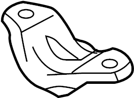 View 95B411336 Suspension Stabilizer Bar Bracket Full-Sized Product Image