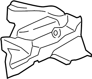 View 95B399545 Engine Mount Heat Shield (Rear) Full-Sized Product Image