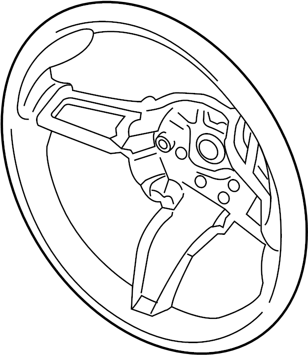 View 95B419091ANOK6 Steering Wheel Full-Sized Product Image