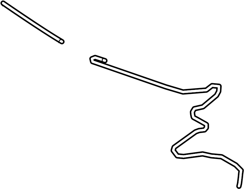 View 95B955960A Windshield Washer Hose (Front) Full-Sized Product Image