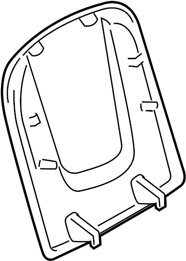 View 95B881989AOL1 Backrest shell pebbl. Seat Back Panel.  Full-Sized Product Image