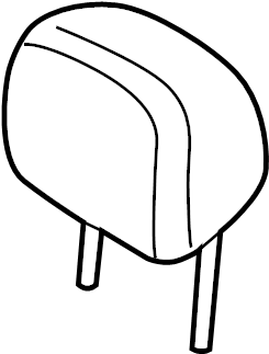 View 95B885901CH0D Headrest Full-Sized Product Image