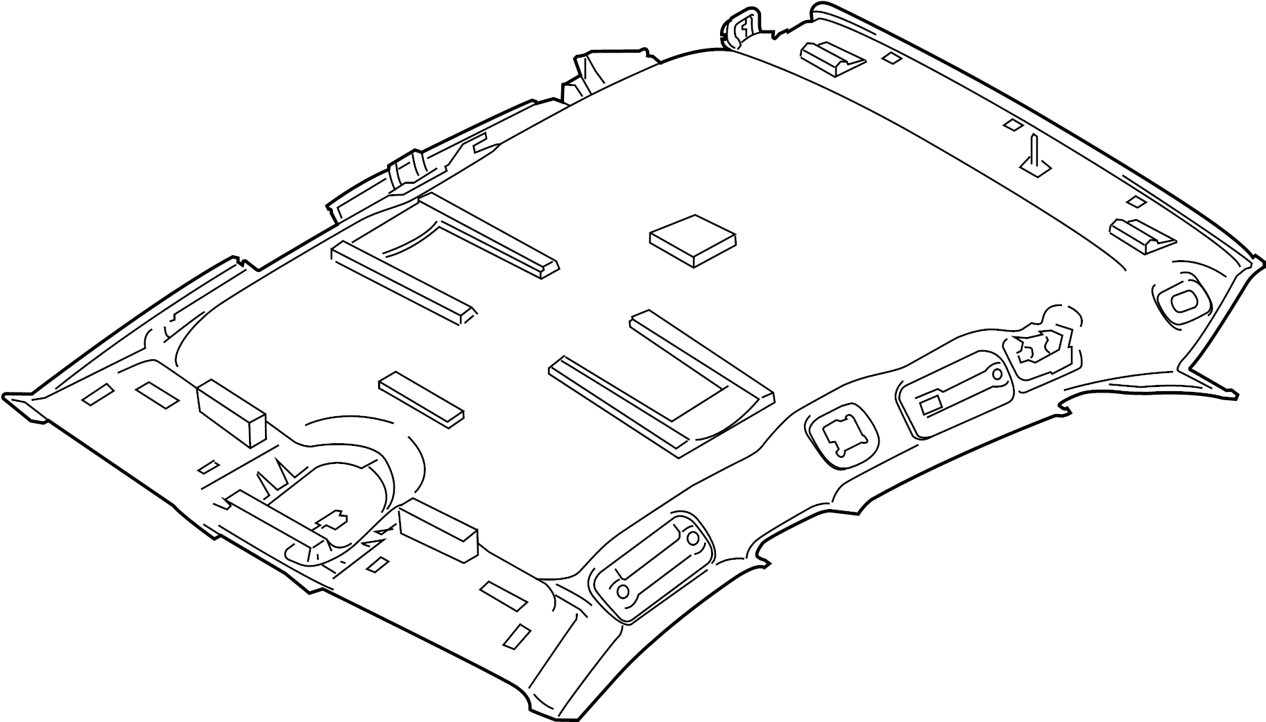 View 95B867501LQOX7 Headliner Full-Sized Product Image