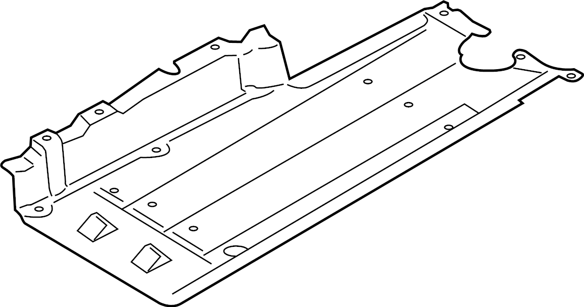 View 95B825206C Floor Pan Splash Shield (Front) Full-Sized Product Image