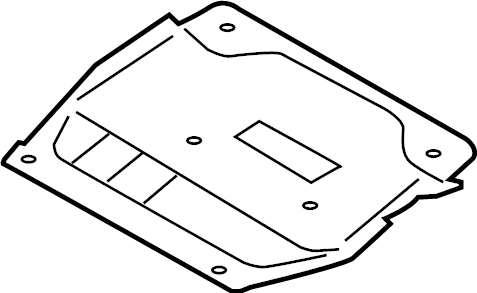 View 95B825370D Floor Pan Splash Shield Full-Sized Product Image