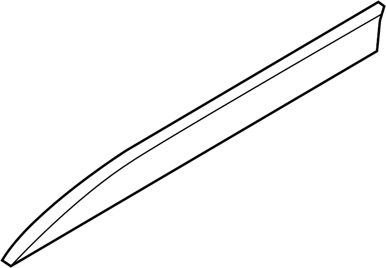 View 95B898562AG2X Door Molding (Lower) Full-Sized Product Image