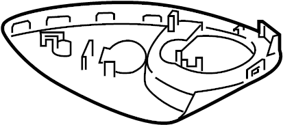 View 95B857186HG2X Door Mirror Housing Full-Sized Product Image