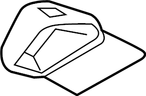 View 95B8570861E0 Door Mirror Cap (Lower) Full-Sized Product Image