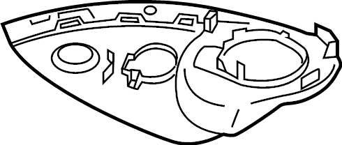 View 95B857185C1E0 Door Mirror Housing Full-Sized Product Image