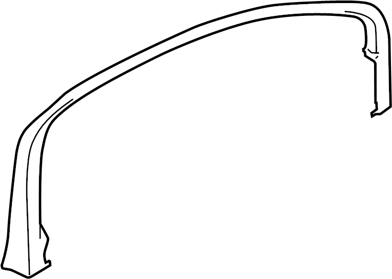 View 95B867609C1E0 Door Window Molding (Upper) Full-Sized Product Image