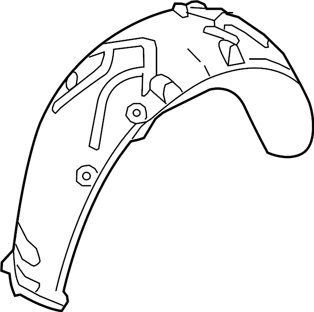 View 95B810972G Quarter Panel Splash Shield Full-Sized Product Image