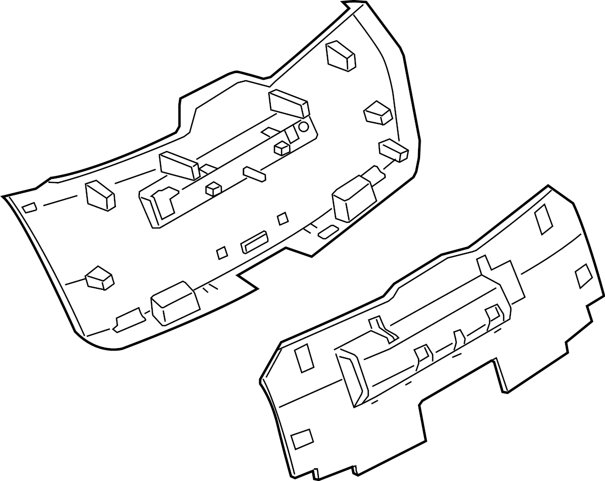 View 95B867979F1E0 Liftgate Trim (Rear, Lower) Full-Sized Product Image