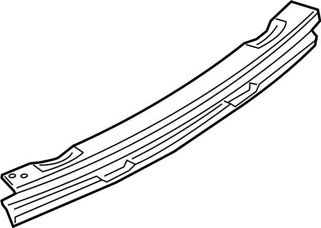 View 8R0807313E Bumper Impact Bar (Rear) Full-Sized Product Image