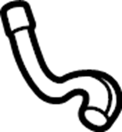 View 9J1121101 Engine Coolant Pipe (Rear, Upper) Full-Sized Product Image