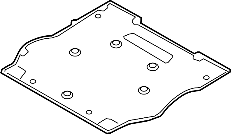 View 99150460109 Floor Pan Splash Shield (Front) Full-Sized Product Image
