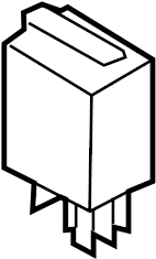 View 95561502510 Accessory Power Relay. Powertrain Control Module (PCM) Relay.  Full-Sized Product Image