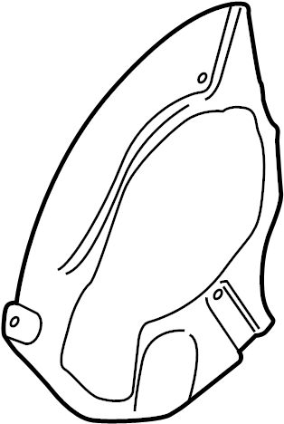 View 98135180100 Brake Dust Shield Full-Sized Product Image