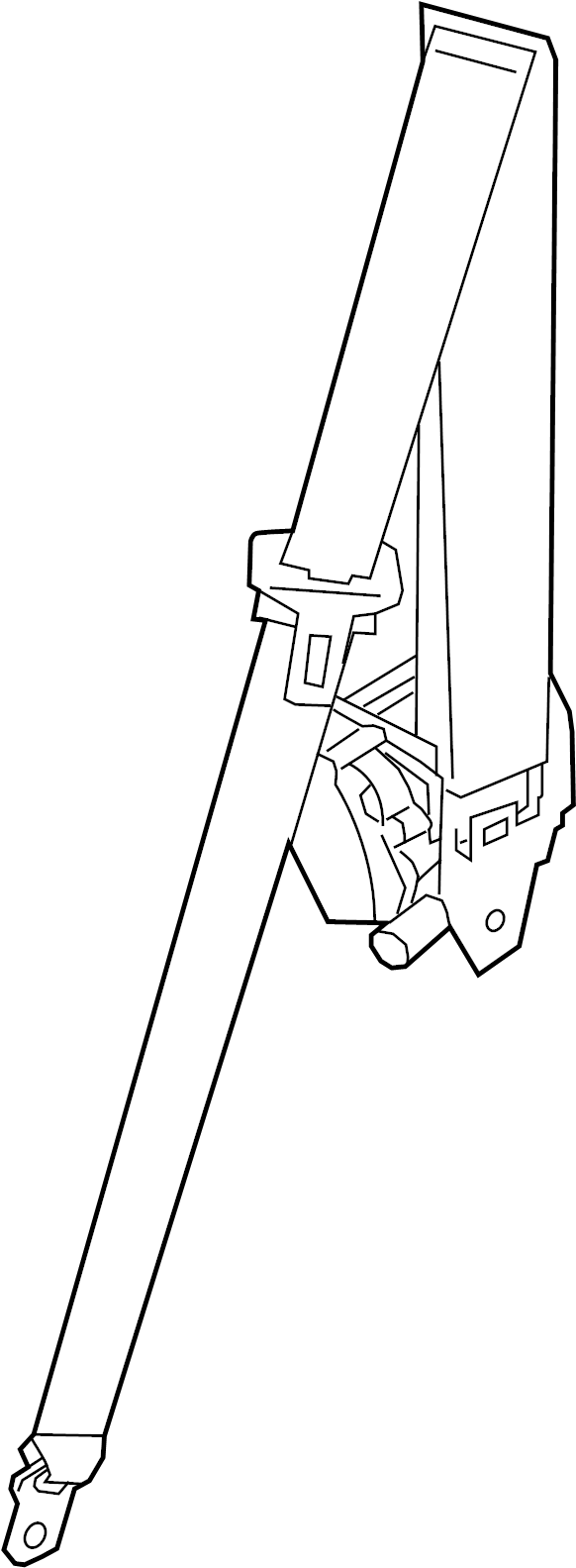 View 98180303404OG6 Belt AND retractor. Three - point safety b.  Full-Sized Product Image