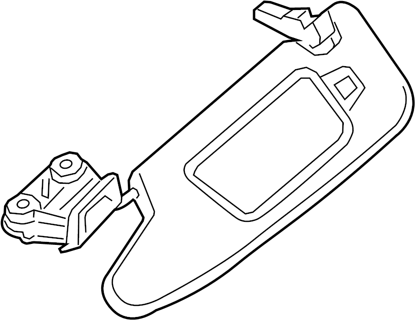 View 98173103157OF7 Sun Visor Full-Sized Product Image
