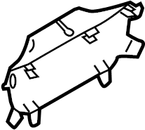 View 981551251021E0 Deck Lid Latch Cover (Rear) Full-Sized Product Image