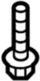 View PAF008438 Screw. Support. Bolt. (Upper, Lower) Full-Sized Product Image