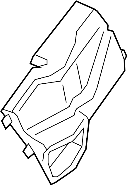 View 982121710 Radiator Support Air Duct Full-Sized Product Image