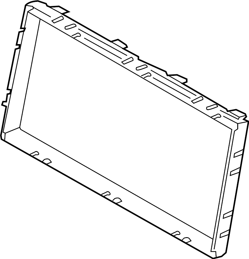 View 99110633801 Radiator Mount Bracket Full-Sized Product Image