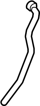 View 9A210655030 Engine Coolant Overflow Hose. Vent Line. Vent pipe.  Full-Sized Product Image