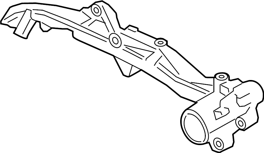 View 9A210201401 Engine Coolant Outlet Flange. Engine Coolant Pipe. UNIT CARRIER. Water manifold.  Full-Sized Product Image
