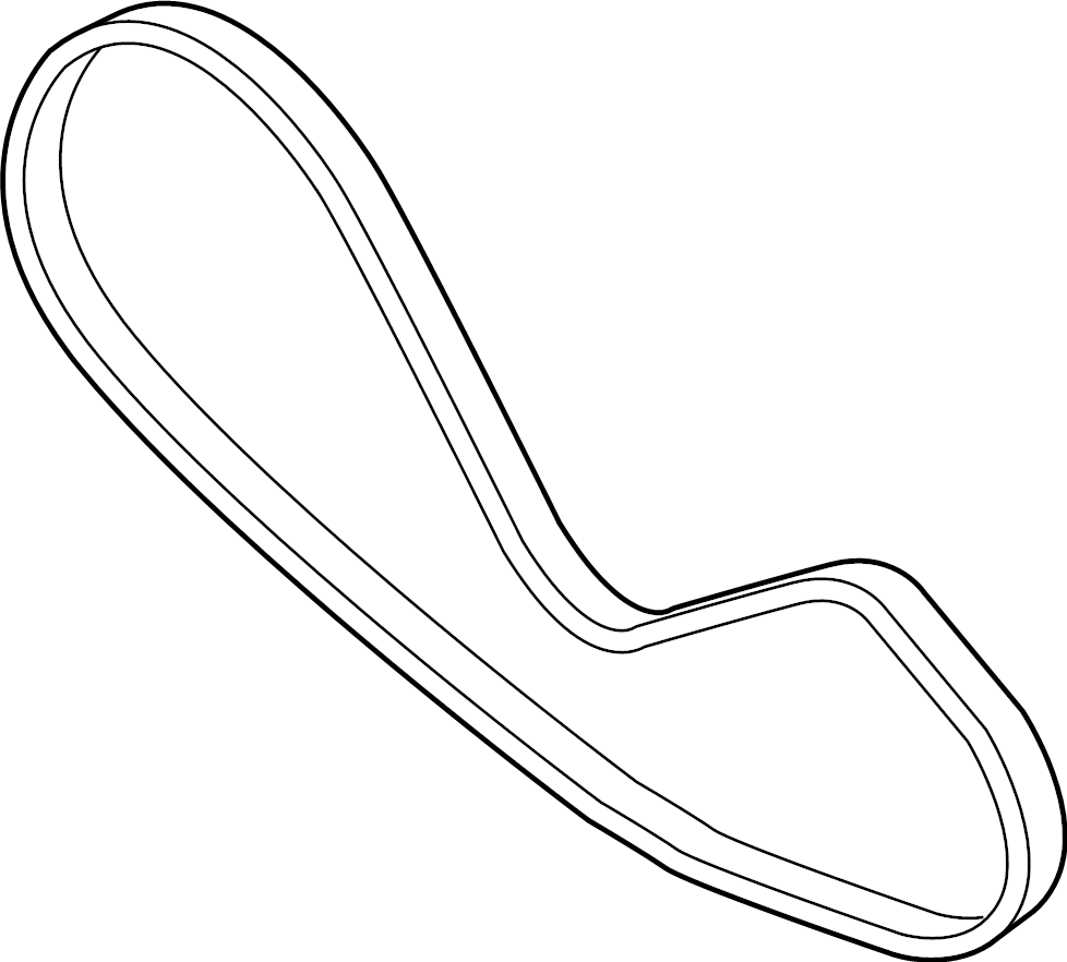 View 95826084910 AC belt. Poly - rib belt.  Full-Sized Product Image