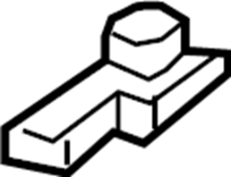 View 9Y0853647B Door Molding Bracket (Lower) Full-Sized Product Image