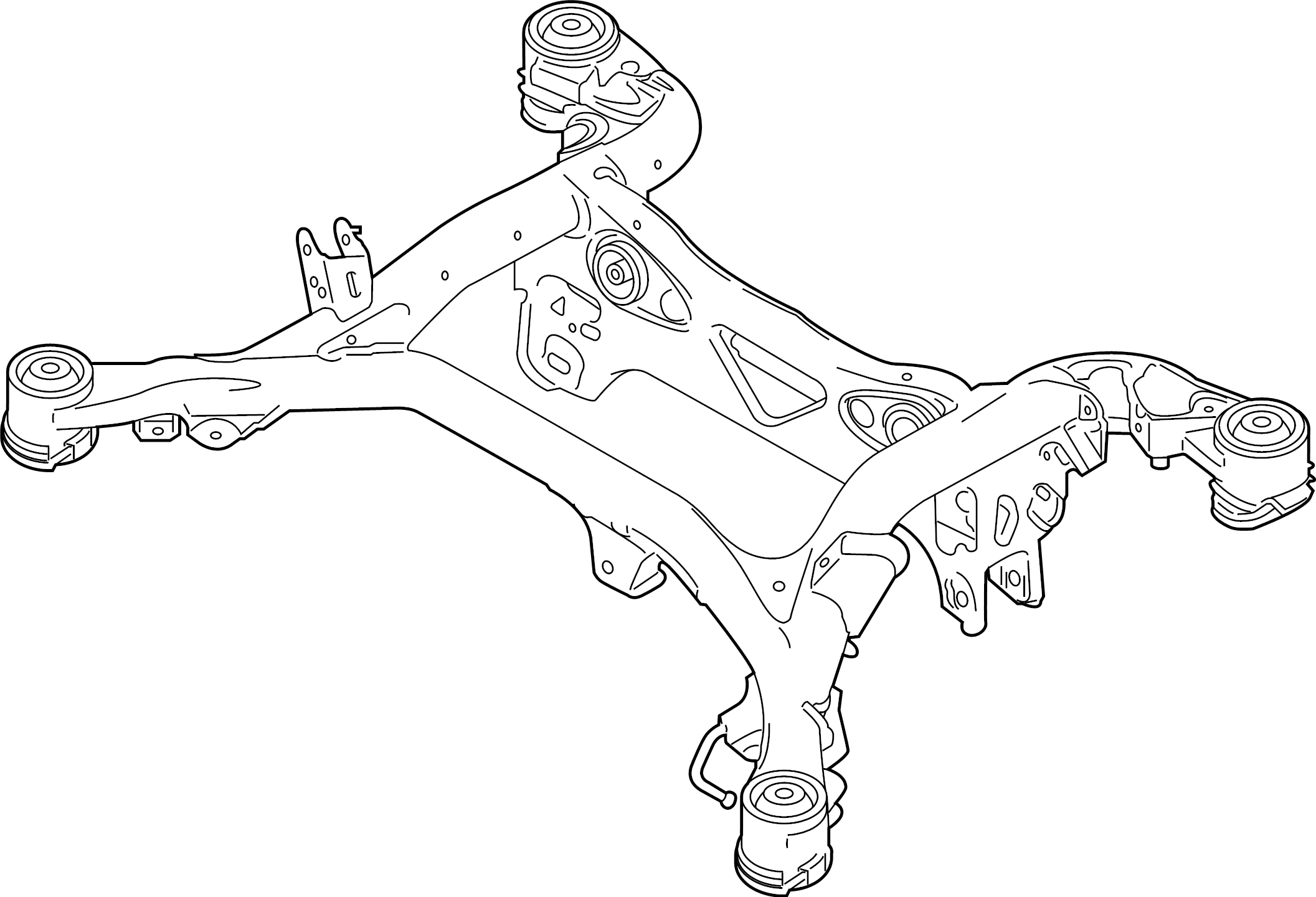 View 9Y0505235H Suspension Subframe Crossmember (Upper) Full-Sized Product Image