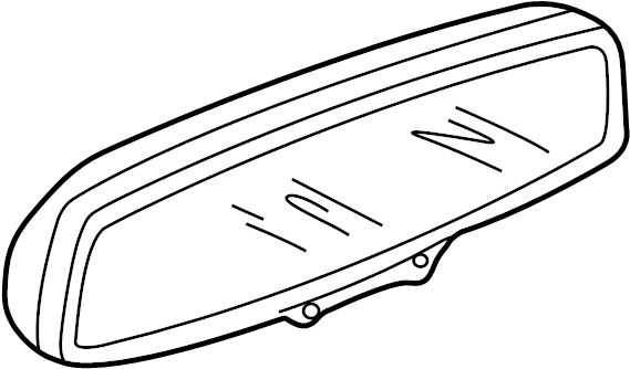 View AWR3784 Interior Rear View Mirror (Rear) Full-Sized Product Image