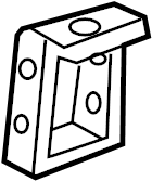 View ANR2381 Bumper Cover Bracket (Lower) Full-Sized Product Image