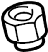View NY214043 Suspension Ball Joint Nut / Washer (Upper, Lower) Full-Sized Product Image