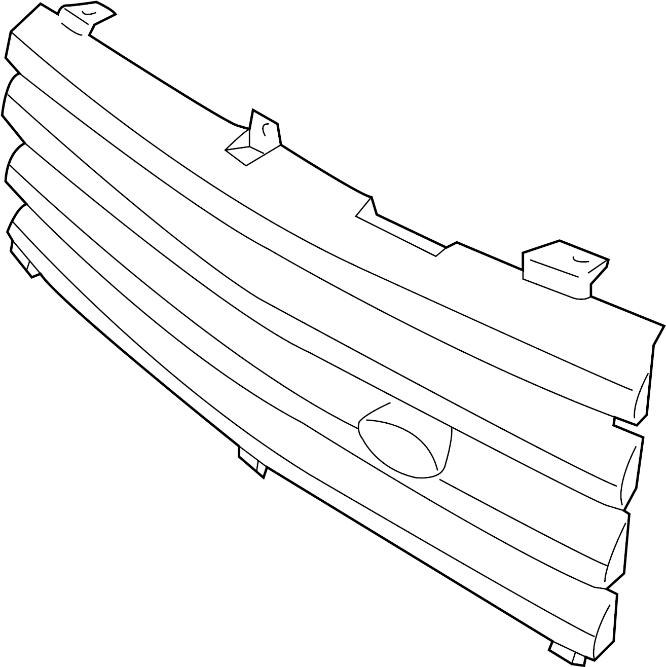 View DHB000042LQV Grille (Lower) Full-Sized Product Image