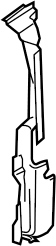 View PDB500510 Radiator Support Baffle Full-Sized Product Image