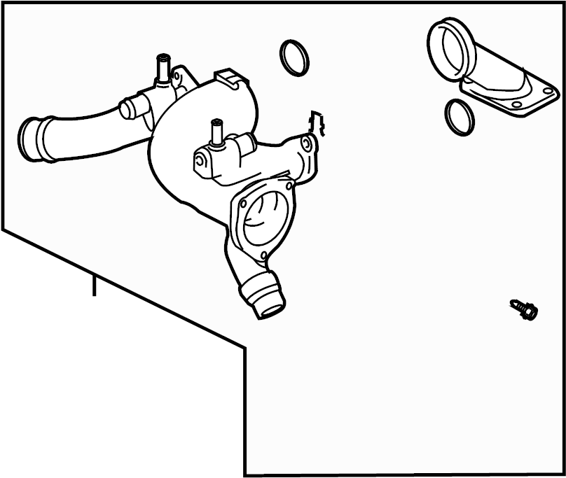View LR007604 Engine Coolant Thermostat Kit Full-Sized Product Image