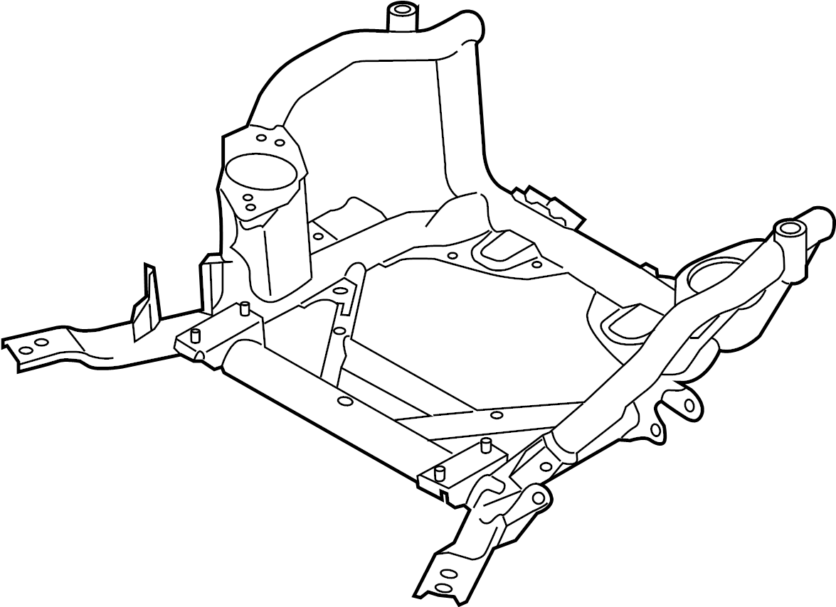 View LR016967 Suspension Subframe Crossmember (Front) Full-Sized Product Image