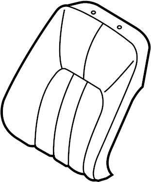 View HBA501000SUN Seat Back Cushion Cover (Front, Upper) Full-Sized Product Image