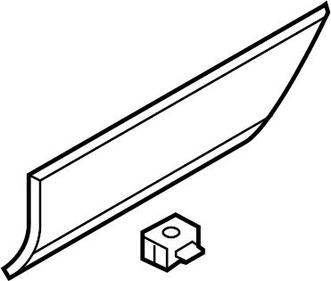View LR006220 Door Molding (Rear, Lower) Full-Sized Product Image