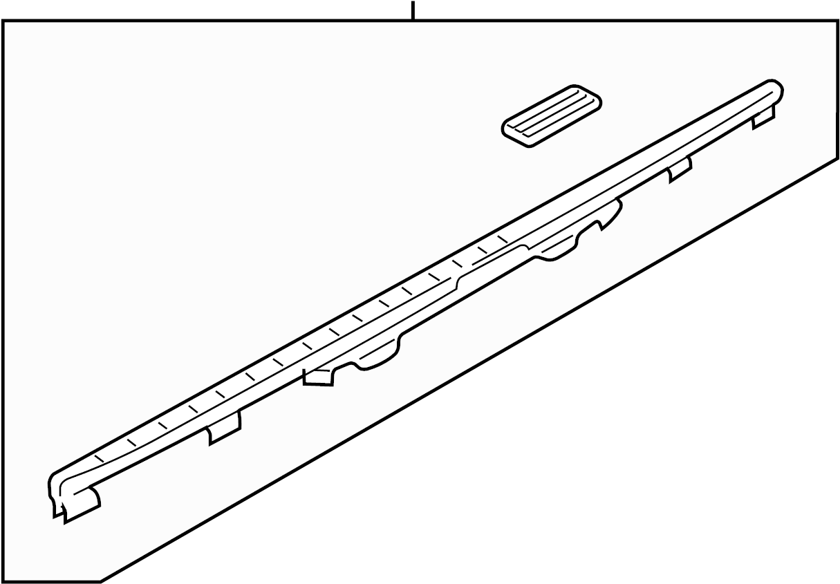 View LR031832 Tailgate Trim Cover (Upper) Full-Sized Product Image