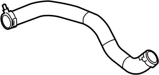 View LR011360 Radiator Coolant Hose (Upper) Full-Sized Product Image