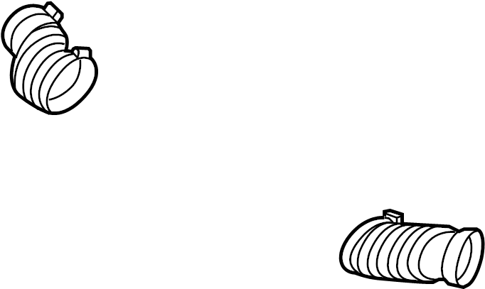 View LR023800 Engine Air Intake Hose (Front) Full-Sized Product Image