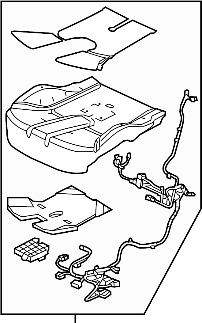 View LR040858 Air Bag Seat Sensor Mat Full-Sized Product Image