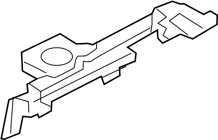 View LR095154 Quarter Panel Trim Panel Bracket (Rear, Upper, Lower) Full-Sized Product Image