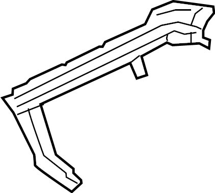 View LR076517 Bumper Cover Support Rail (Upper) Full-Sized Product Image