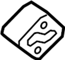 View LR090360 Insulator. Bracket. (Front, Rear) Full-Sized Product Image
