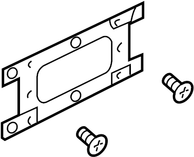 View DRE000021PMA License Plate Bracket Full-Sized Product Image