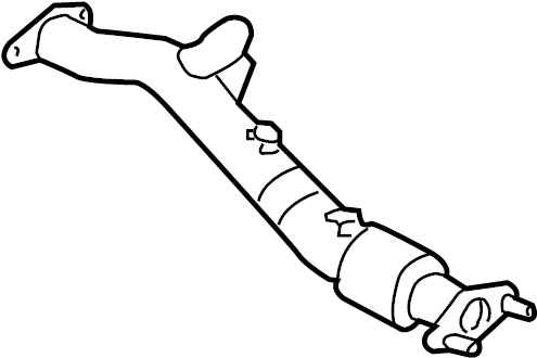 View WCD000890 Pipe. Exhaust. Intermediate. (Front) Full-Sized Product Image